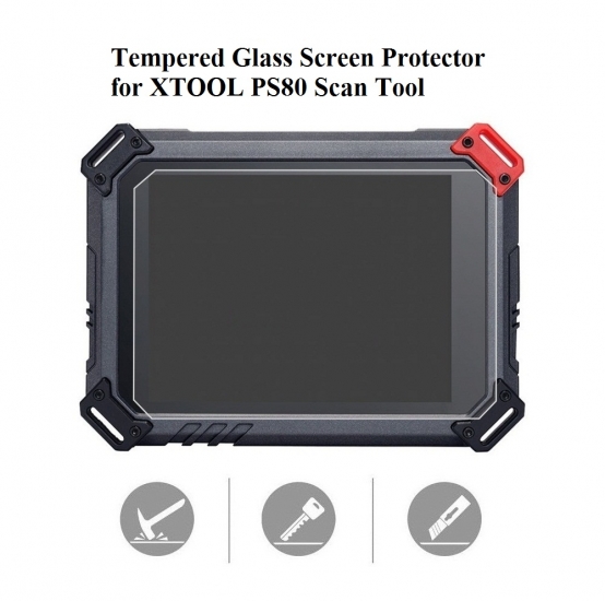 Tempered Glass Screen Protector for XTOOL PS80 OBD Scan Tool - Click Image to Close